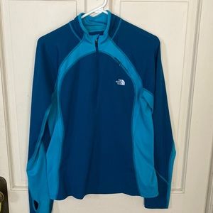 Teal The North Face Flight Series 3/4 zip running top